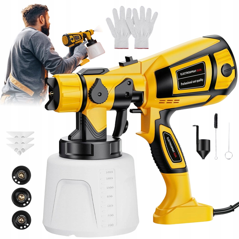 SPRAY PAINT GUN 1400ML AIRBRUSH HOME TOOL