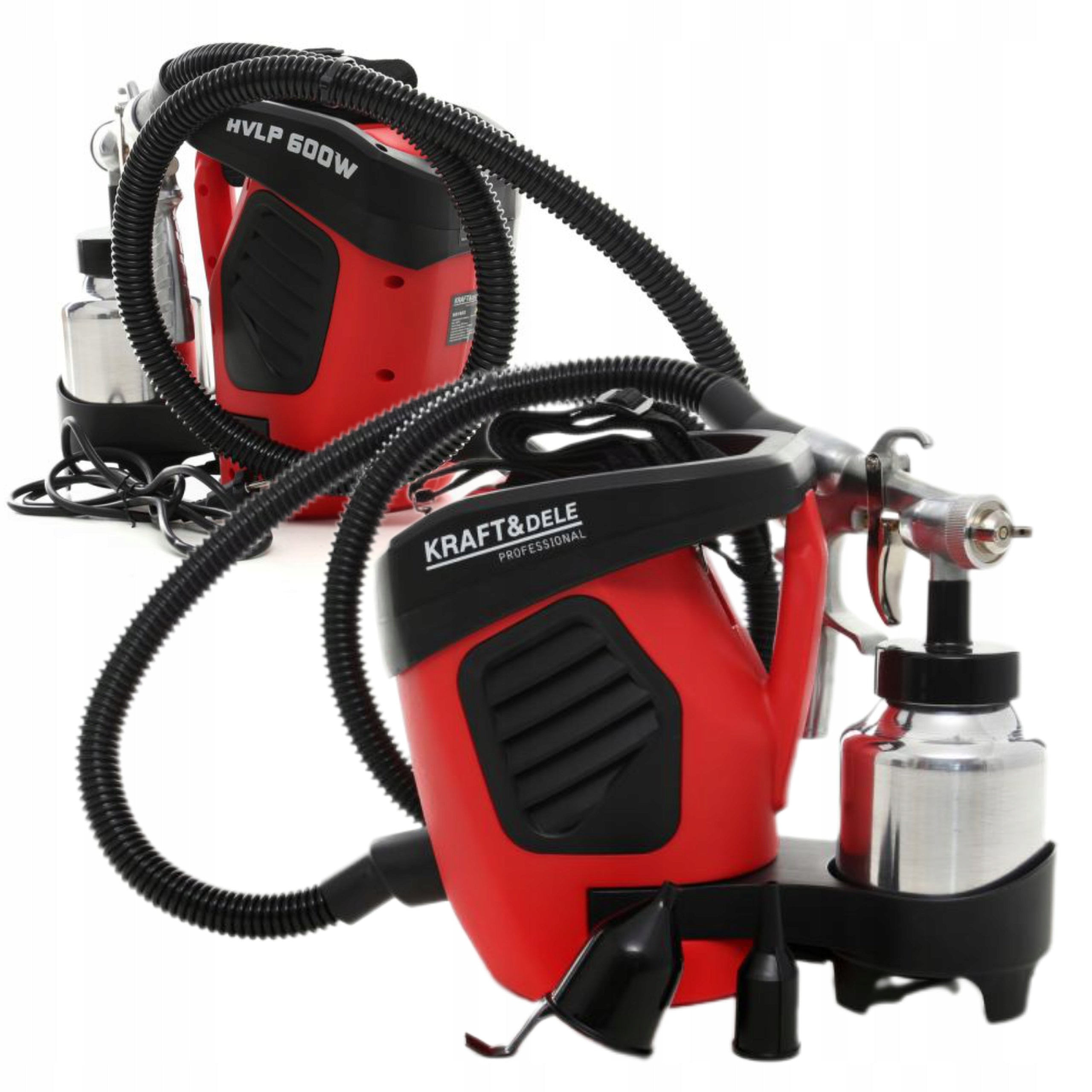 SPRAY PAINT GUN 600W 2 NOZZLES 1000ml