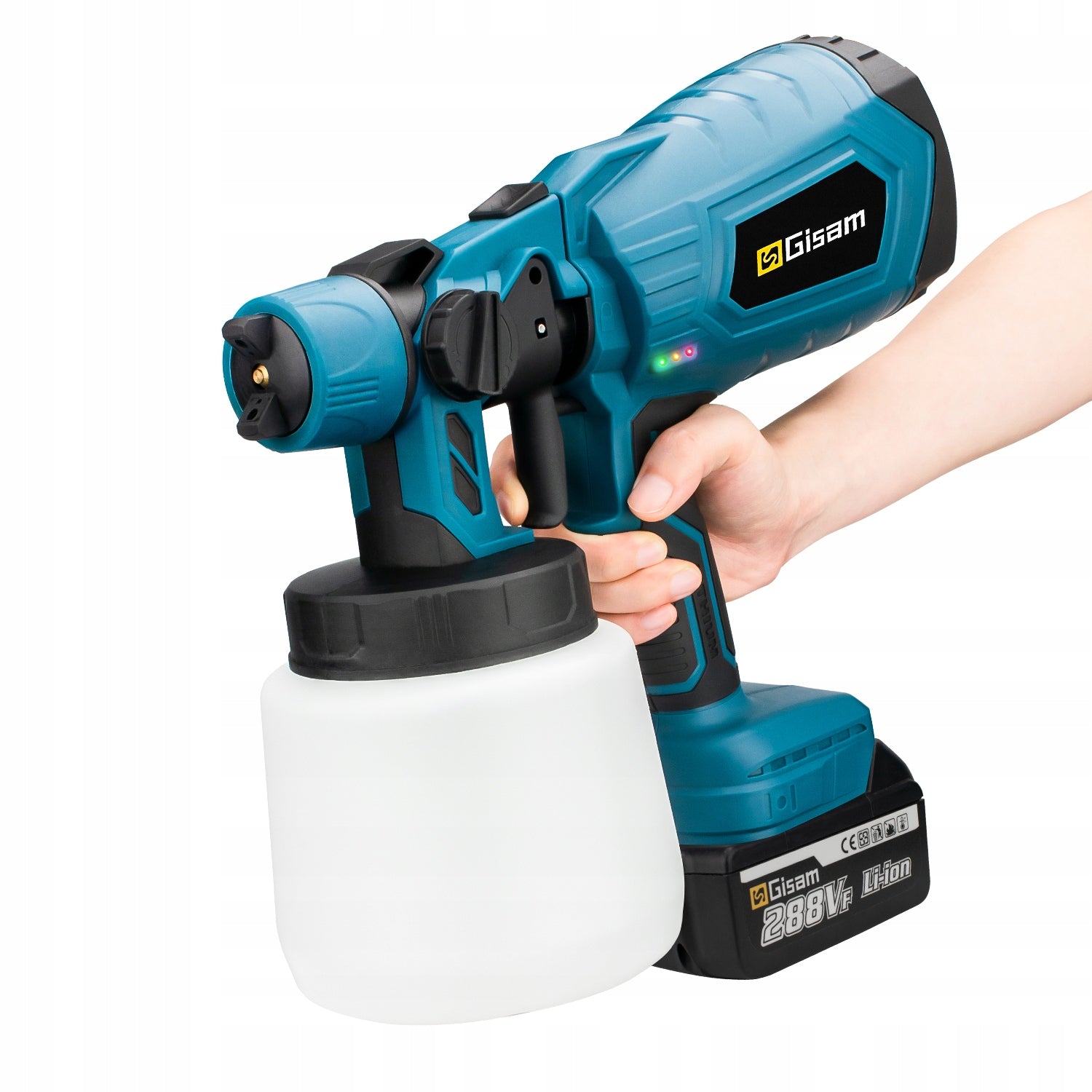 SPRAY PAINT GUN PAINT SPRAY GUN 1000ml 210w Brand Gisam