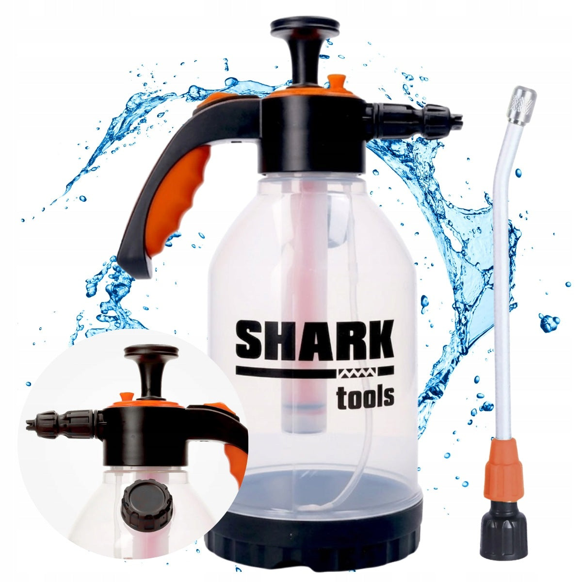 SPRAYER 2L HANDHELD PRESSURE GARDEN SPRAYER WITH LANCE FOAMER