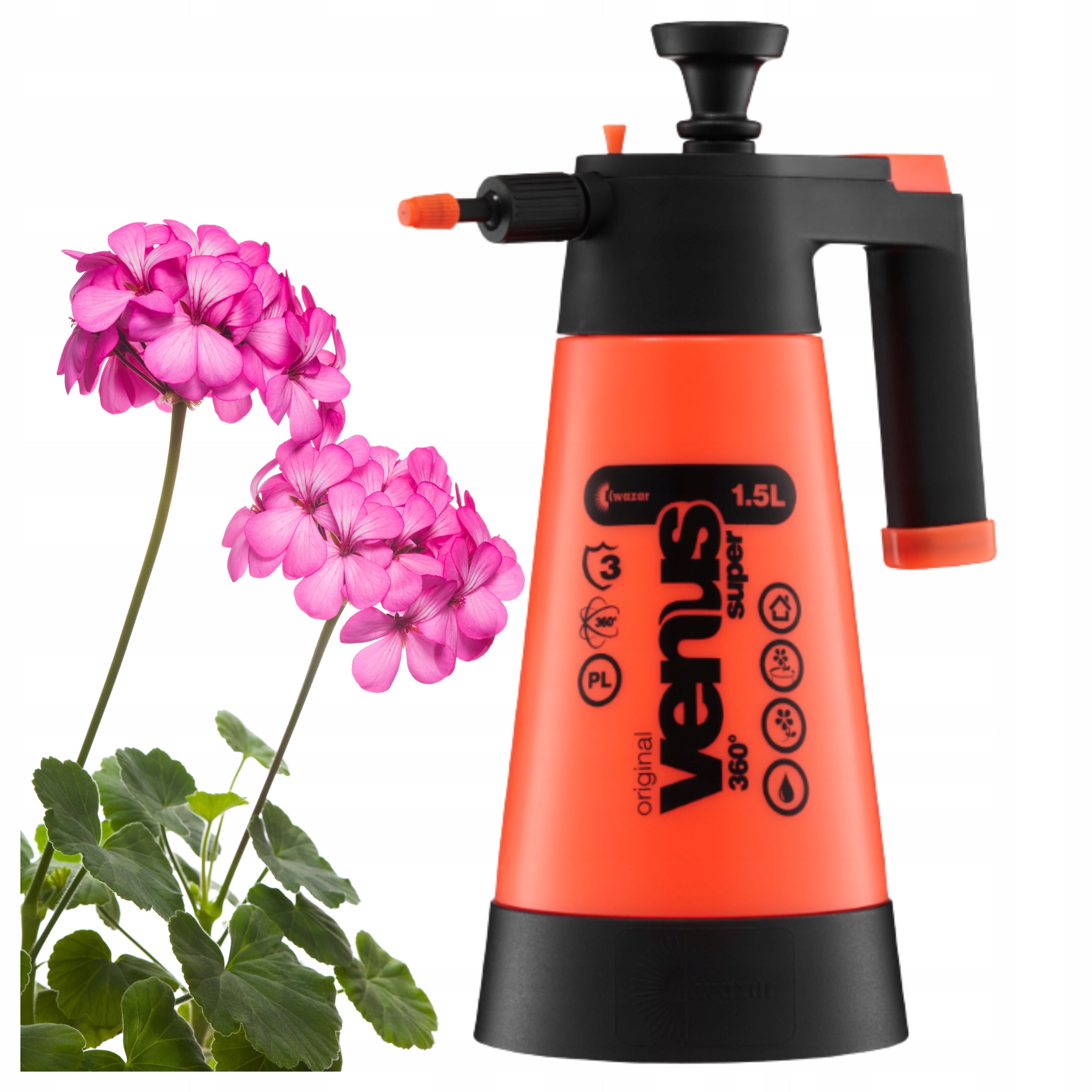 SPRAYER VENUS SUPER 360 1,5L GARDEN FOR FLOWERS KWAZAR