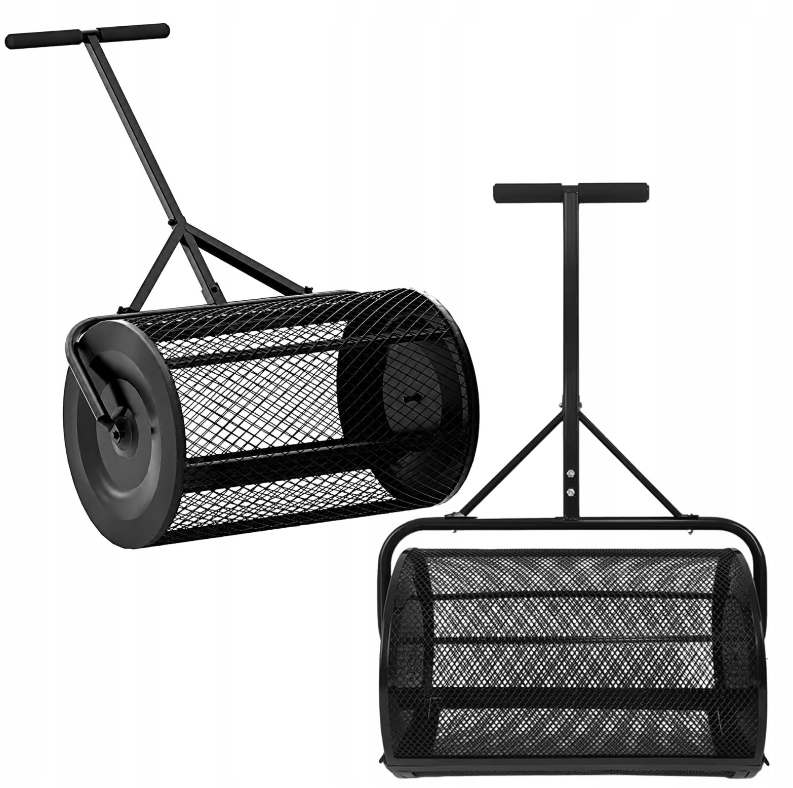 SPREADER COMPOST SPREADER FERTILIZER MESH ROLLER XXL METAL 61CM