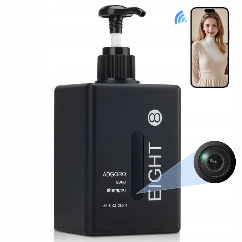 SPY CAMERA IN BOTTLE SHAMPOO SOAP WIFI FOR BATHROOM LIVE VIEW Brand Onshop