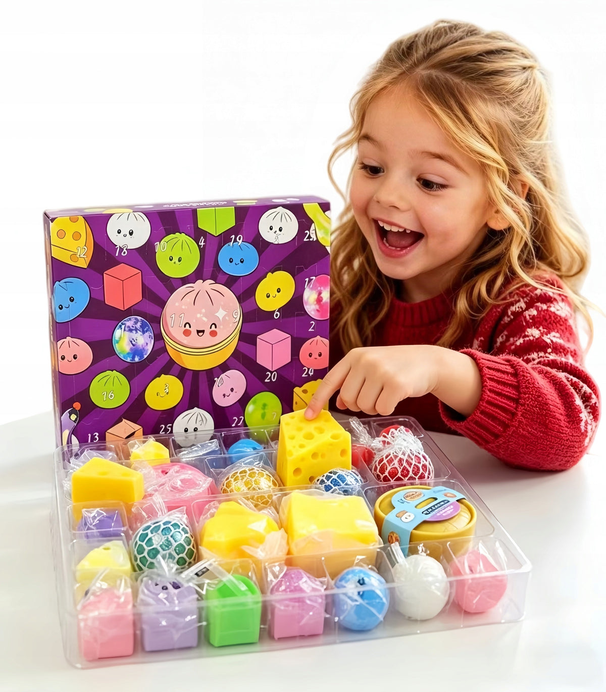 SQUISHIES ANTI-STRESS ADVENT CALENDAR 25 SURPRISES GIFT