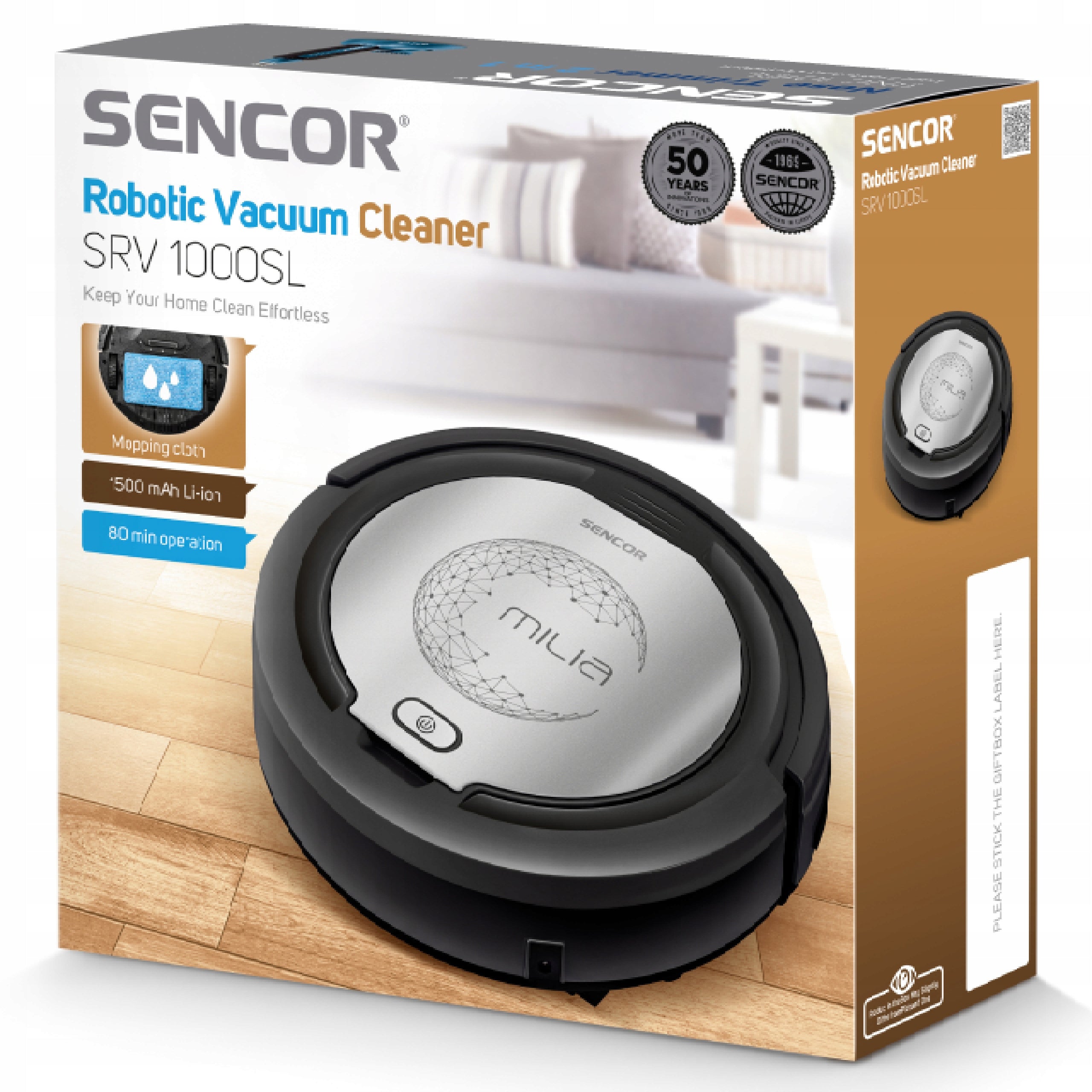 SRV 1000SL robotický vysavač SENCOR Power 15 W
