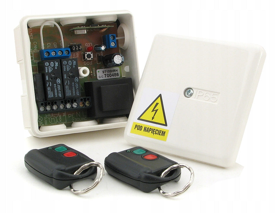 ST100HS driver for 1 roller shutter 230VAC (RECEIVER + 2x DWB100HT) - ELMES