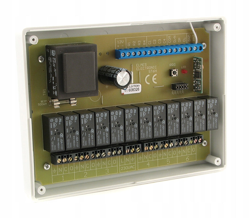 ST6H - Controller for 6 roller shutters per 230VAC - ELMES - control m.in STX remote control Brand Elmes