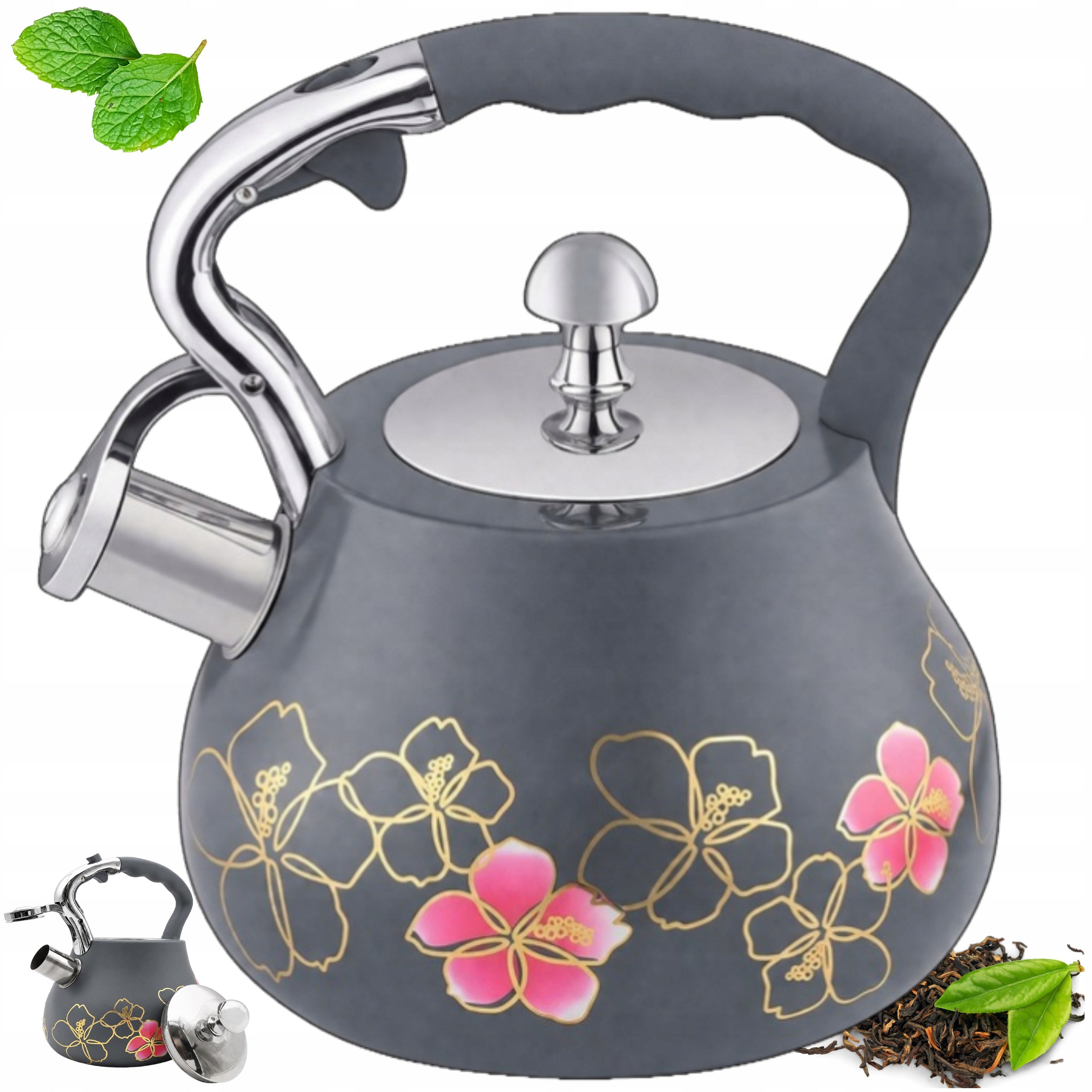 STAINLESS STEEL 3.0L GREY EDENBERG GAS INDUCTION Kettle