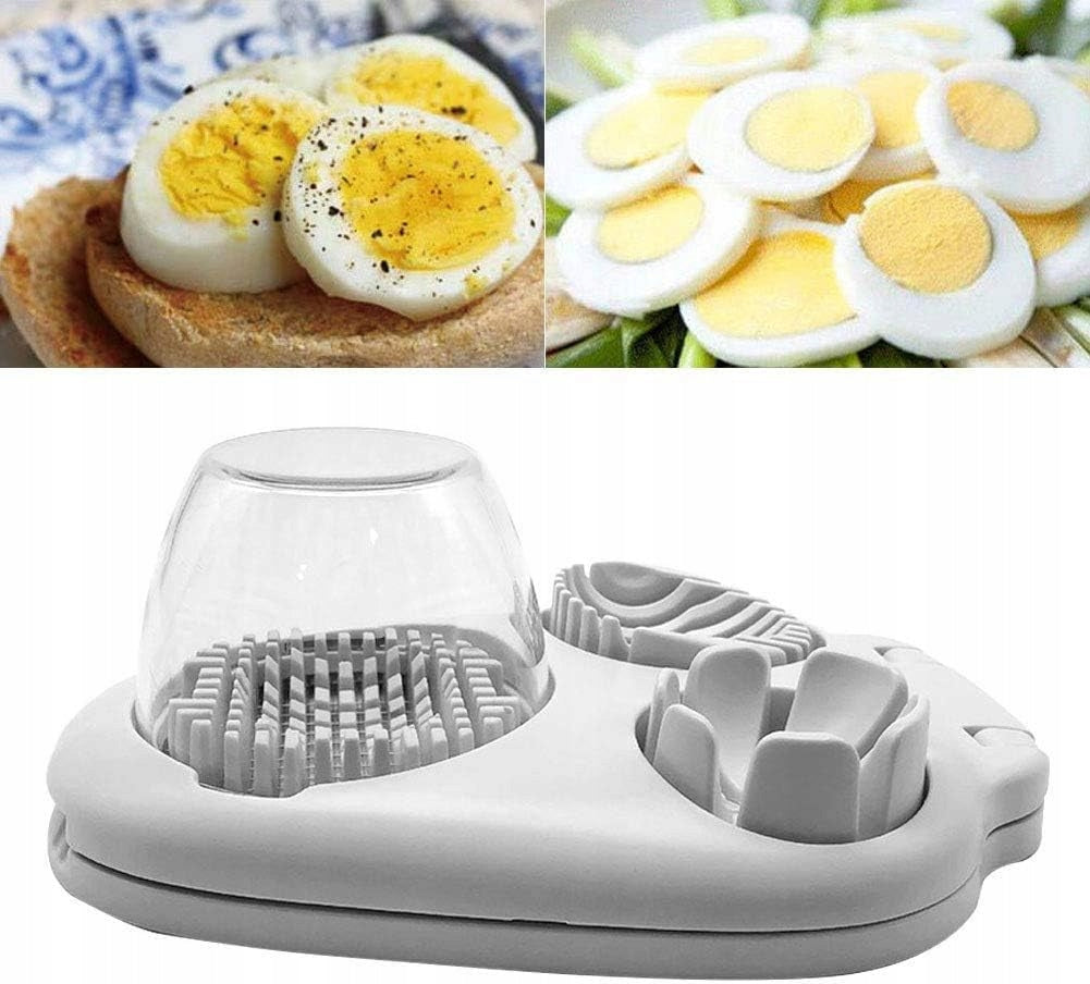 STAINLESS STEEL EGG SLICER 3 TYPES CUTTING UNIVERSAL STRONG Manufacturer code KRAJALNICA DO JAJEK 3 RODZAJE CIĘCIA KUCHENNA