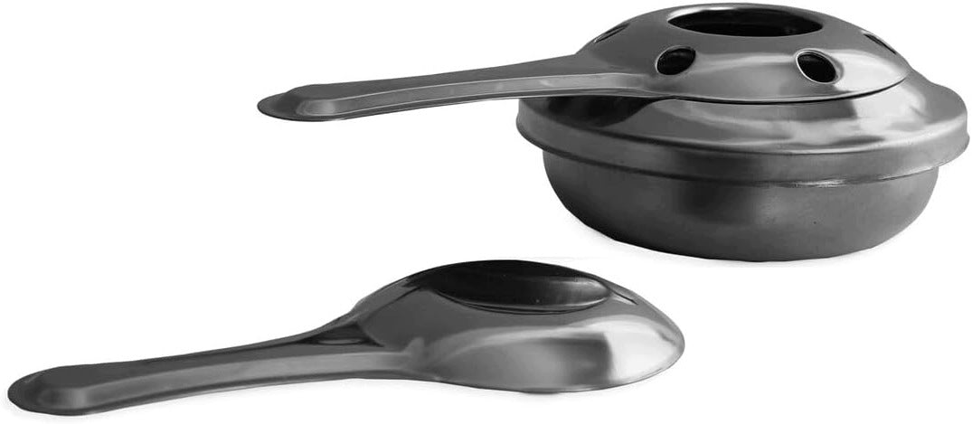 STAINLESS STEEL FONDUE BURNER 180 X 40 X 160 MM IDEAL