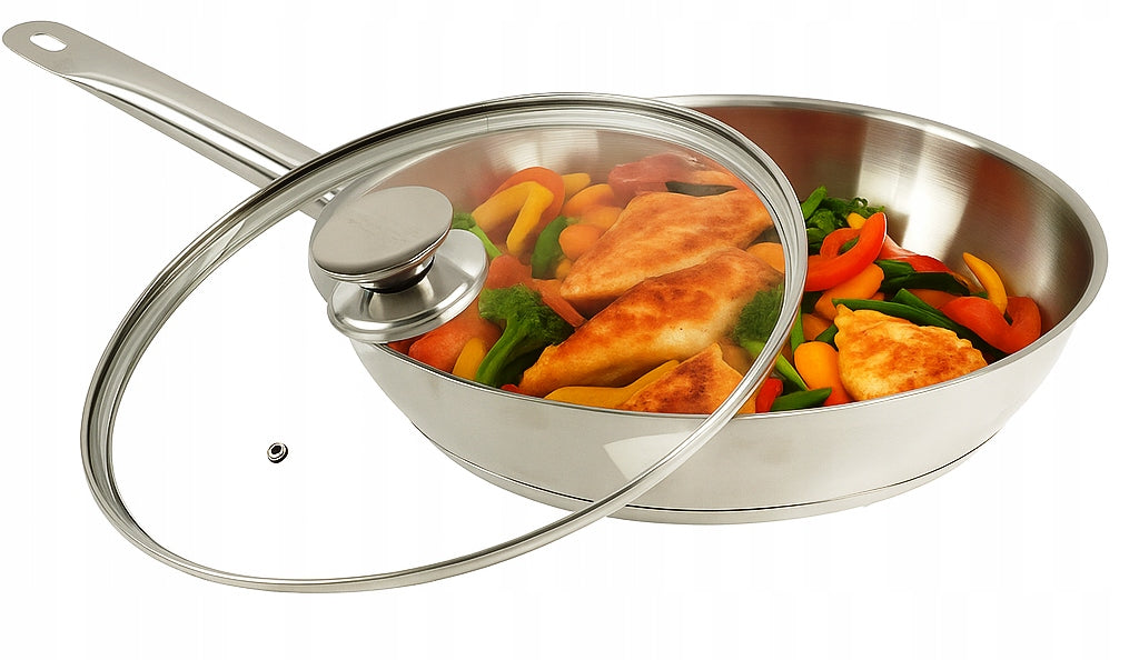 STAINLESS STEEL Gastronomic Pan with Lid 28cm ROSSNER Manufacturer code T8023