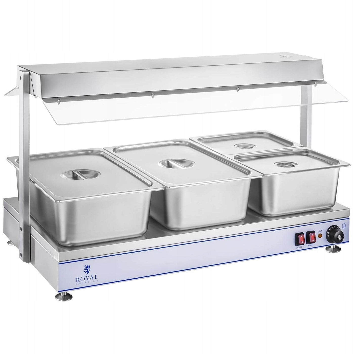 STAINLESS STEEL HOB WITH HOOD FOR CAPACITY GN Model RCHP-100H