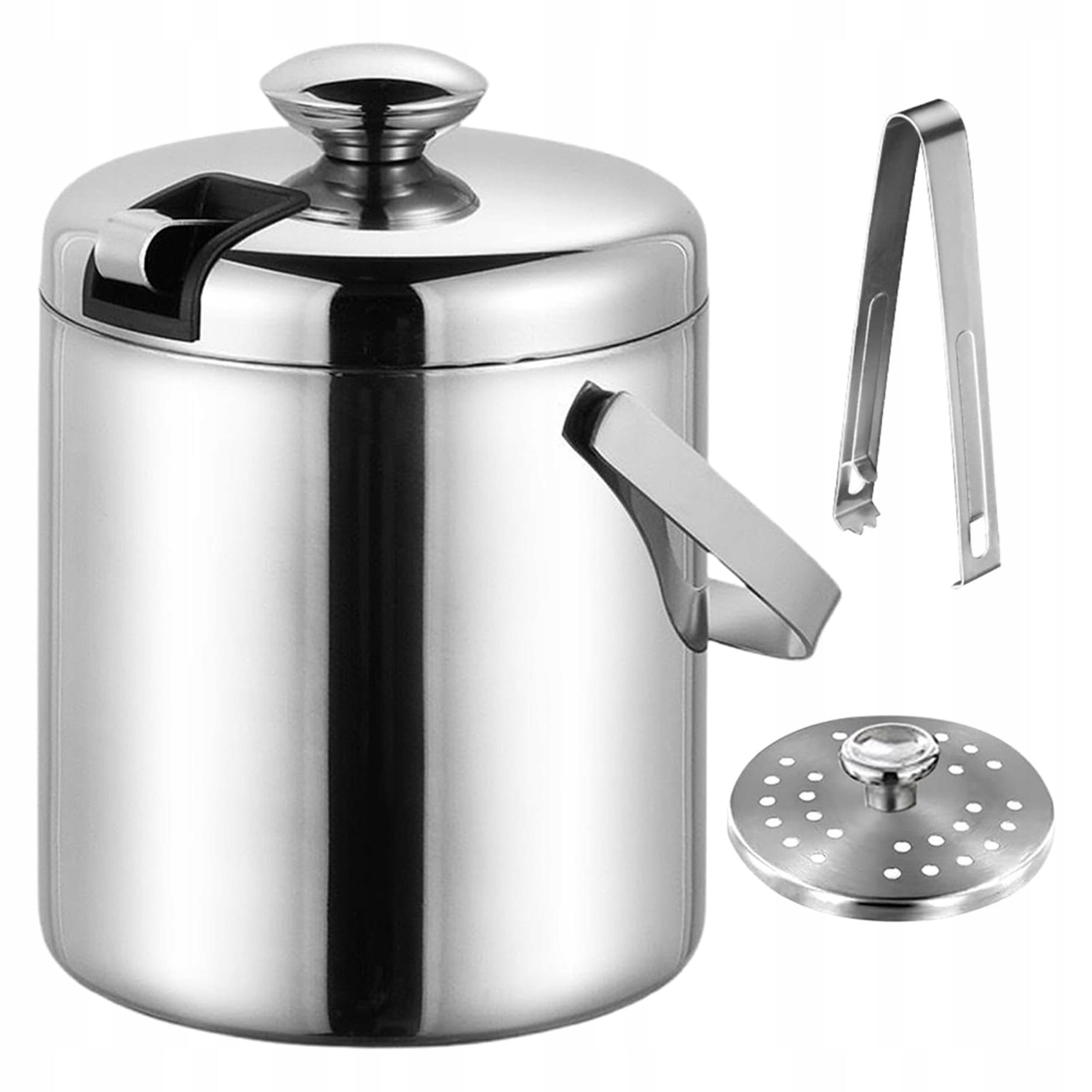 STAINLESS STEEL ICE BUCKET DOUBLE WALL INSULATION CAPACITY 3L Packaging status original
