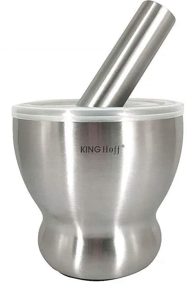 STAINLESS STEEL MORTAR WITH TAMPER LID