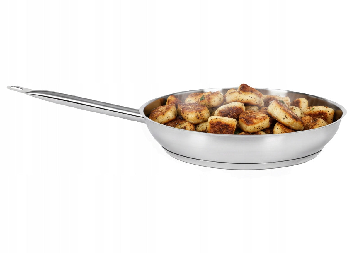 STAINLESS STEEL PAN Yato 28 cm Traditional for Induction Gas