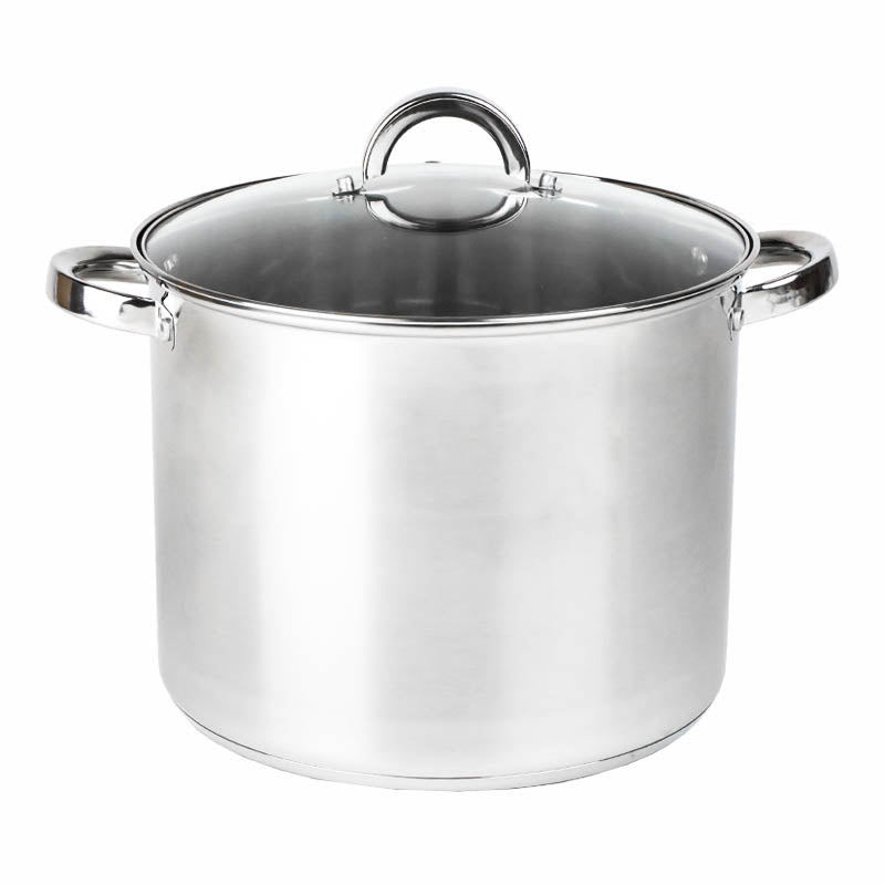 STAINLESS STEEL POT 18L LARGE INDUCTION TRADITIONAL 32 CM