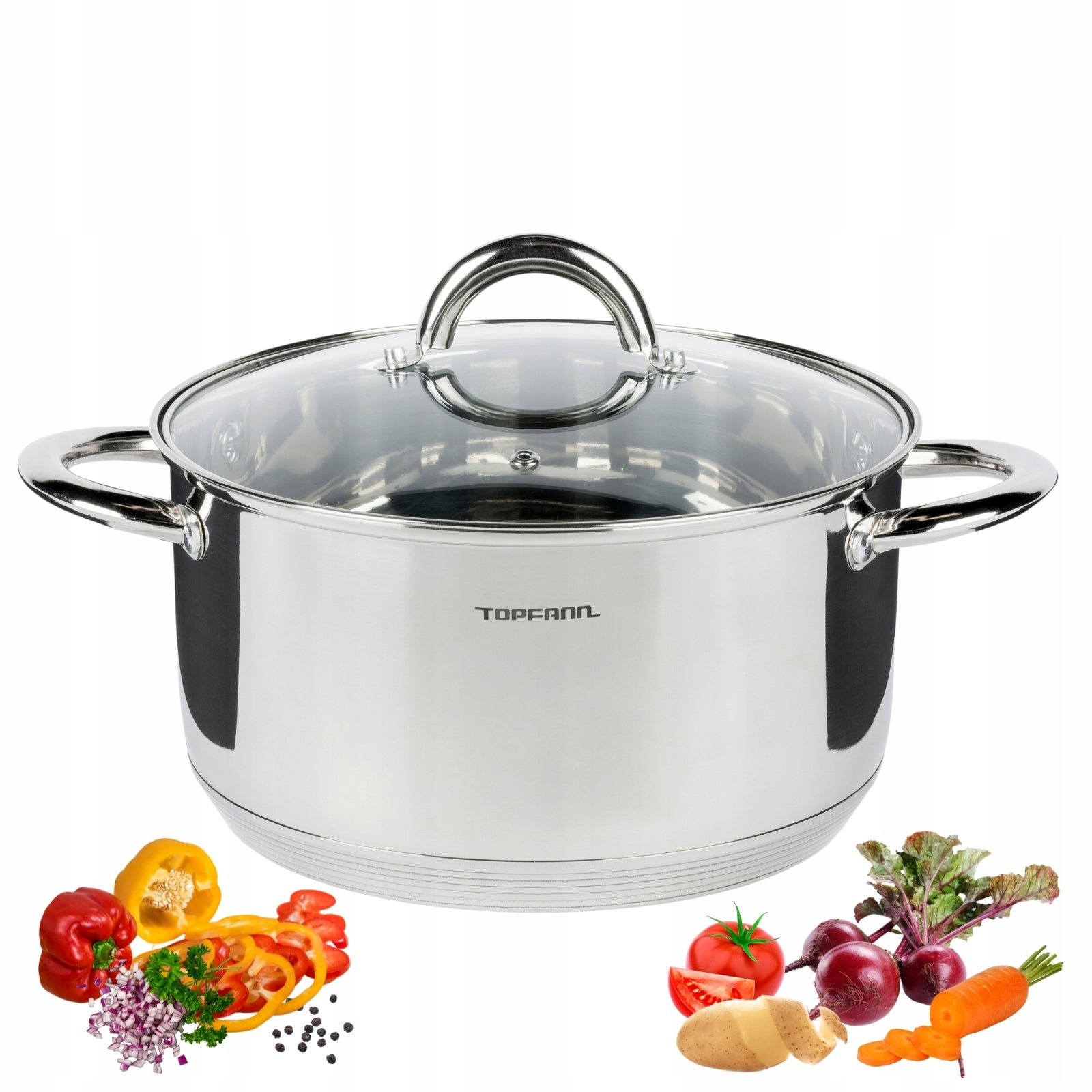 STAINLESS STEEL POT 2L INDUCTION 18CM GAS Manufacturer code 9906