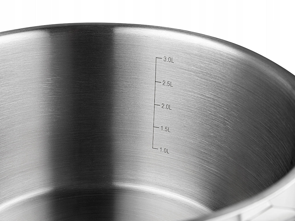 STAINLESS STEEL POT CHEF FLORINA 20 CM 3,5 L Capacity 3 l