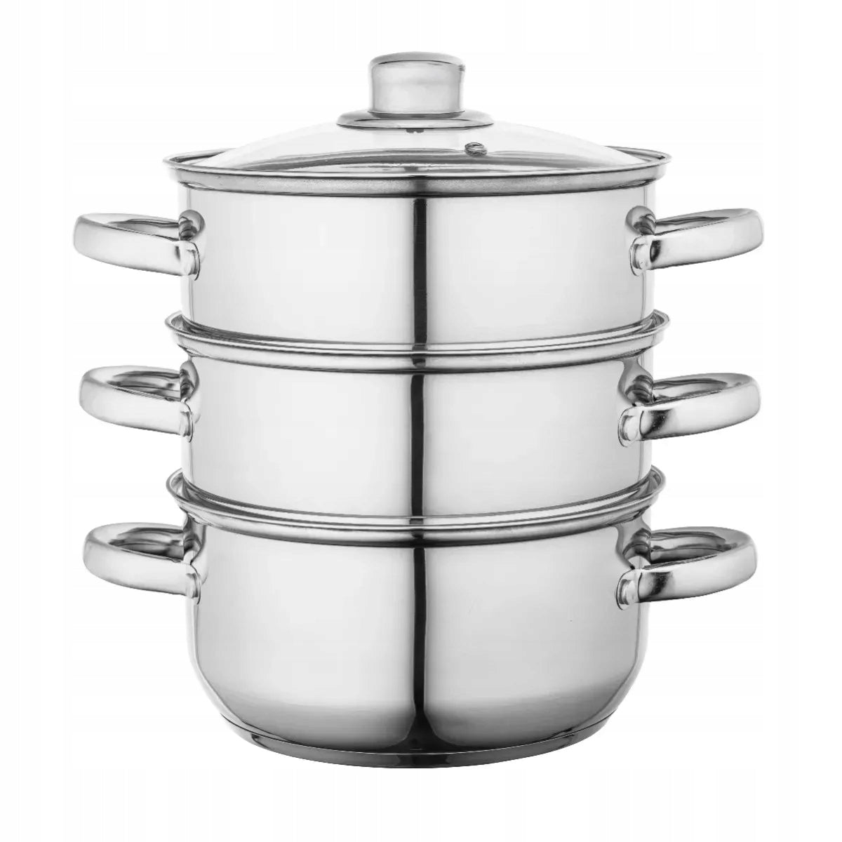 STAINLESS STEEL STEAMING POT 20 CM FABIO SILVER STEEL WITH CARTRIDGE Brand Altom