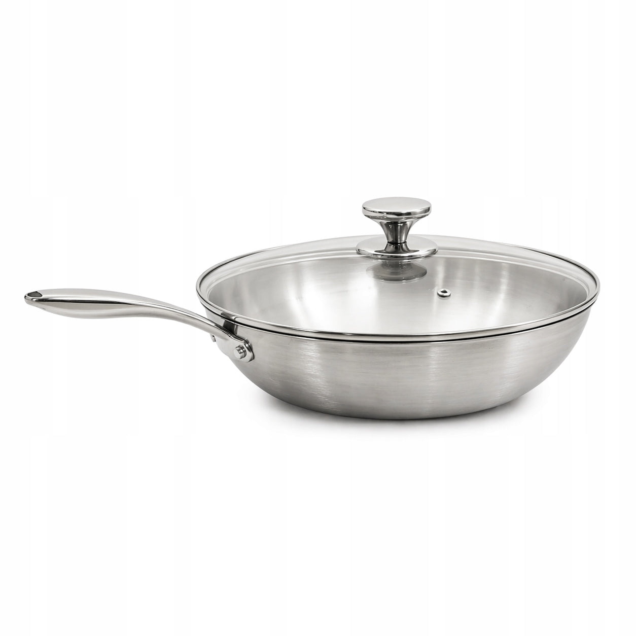 STAINLESS STEEL WOK ARDEN PAN 34 CM HOMLA