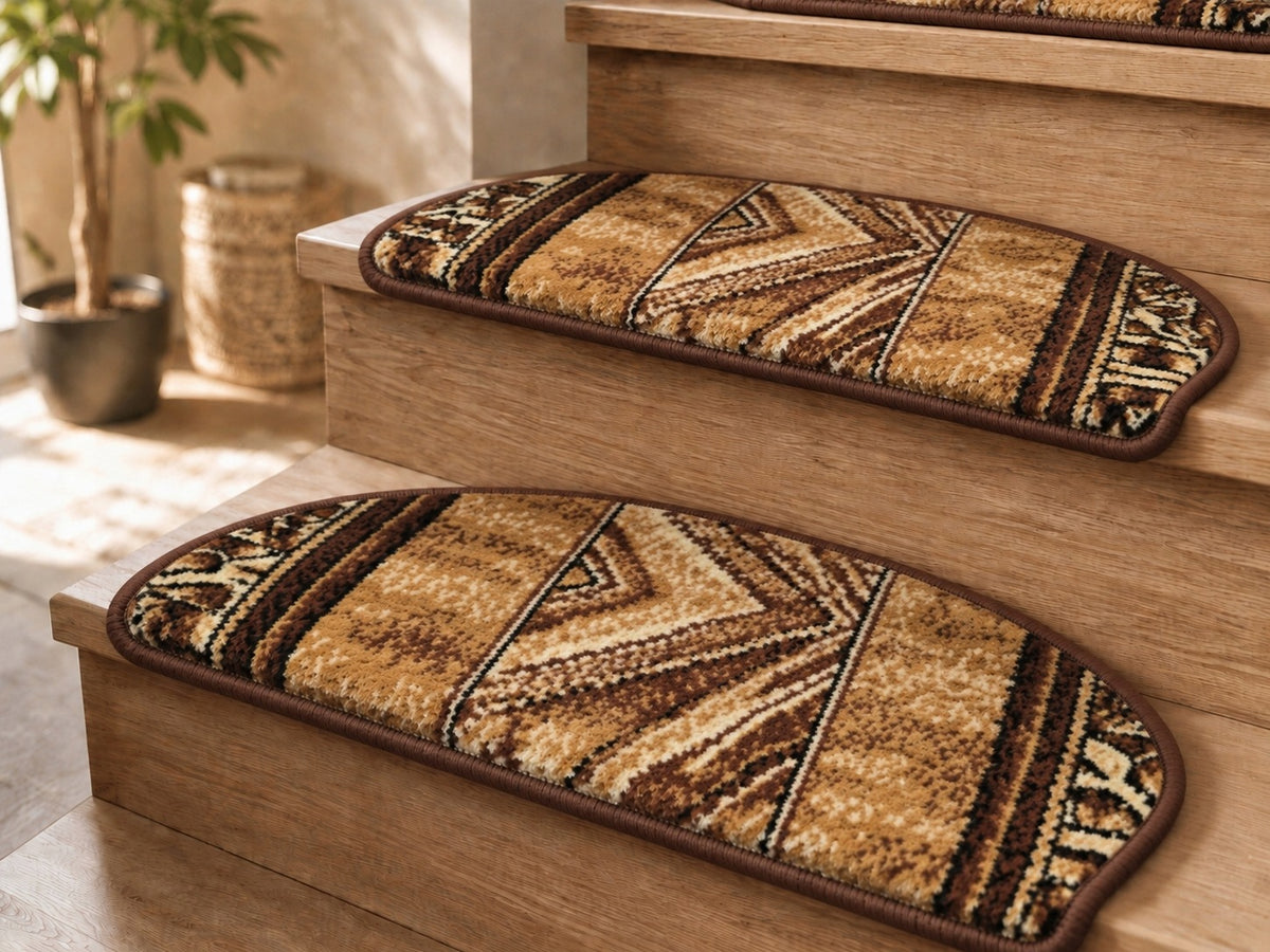 STAIR COVERS BEIGE RUGS FOR STAIRS FEET TREPY THICK WELTOM OPAL Brand Oxide