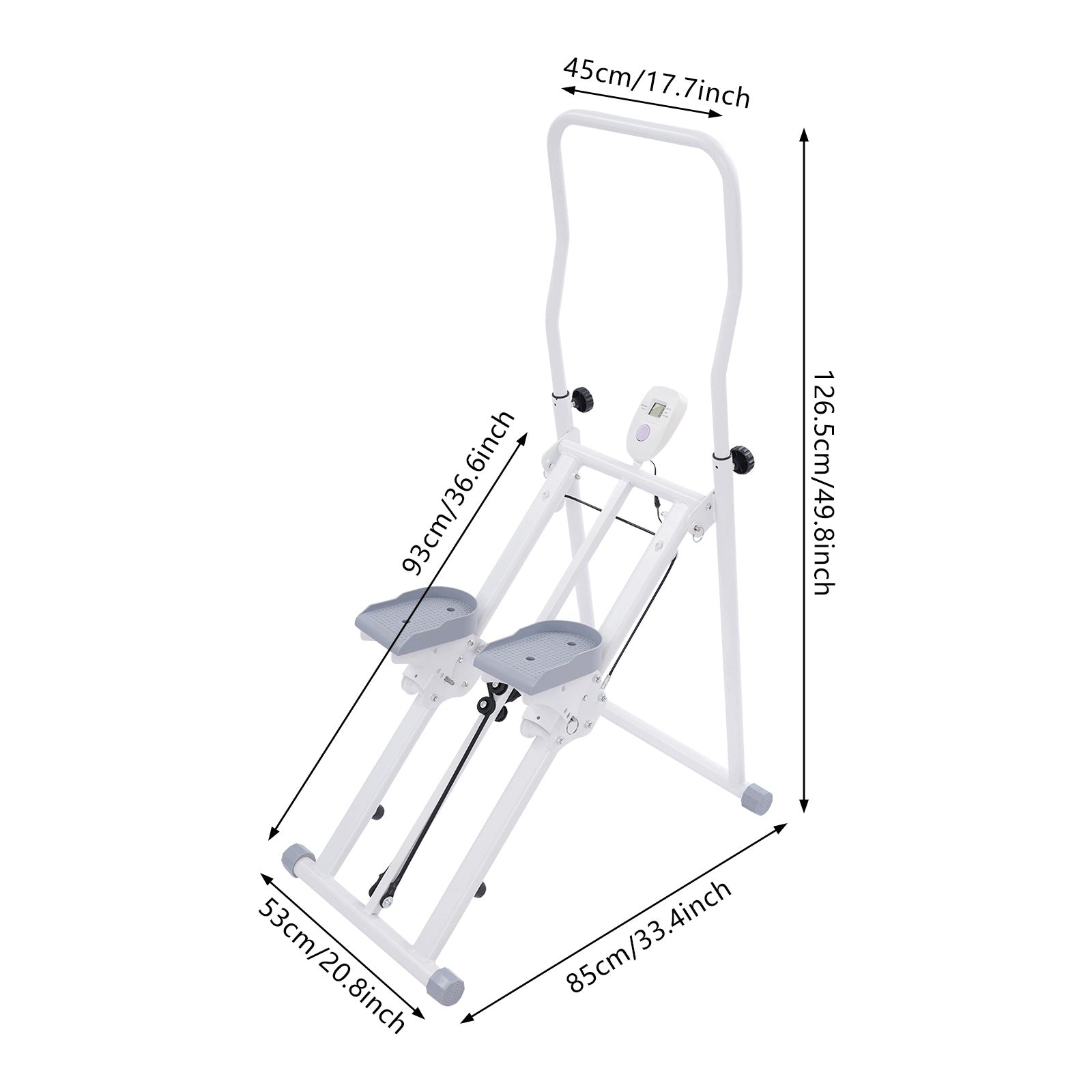 STAIR STEPPER FOR HOME GYM EXERCISE FOLDABLE CLIMBER MACHINE LCD DISPLAY. Packaging status original