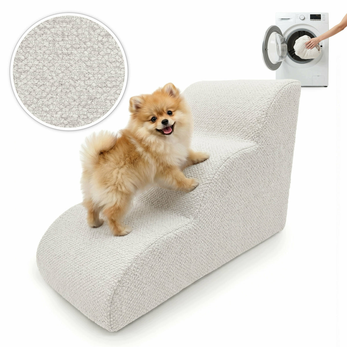 STAIRS DOG CLOUD GENTLE RAMP 40cm WHITE CAT STAIRS 3 DEGREES