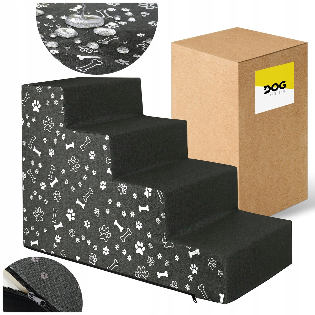 STAIRS DOG STAIRS PLATFORM FOR CLIMBING RAMP 4 DEGREES 40 CM STABLE