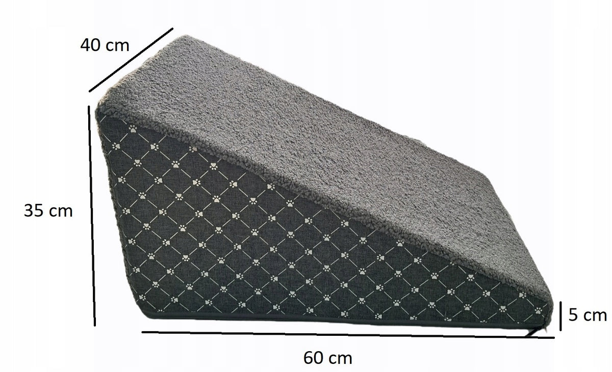 STAIRS PLATFORM FOR DOG WIDTH 40 CM SILVER PAWS-BOUCLE GRAPHITE Packaging status original