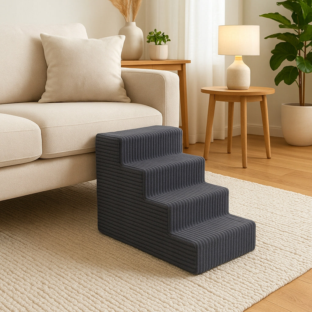 STAIRS STABLE FOR DOG RAMP PLATFORM 4 DEGREES 40cm. - GRAPHITE Manufacturer code SCHODY-30-BEŻ