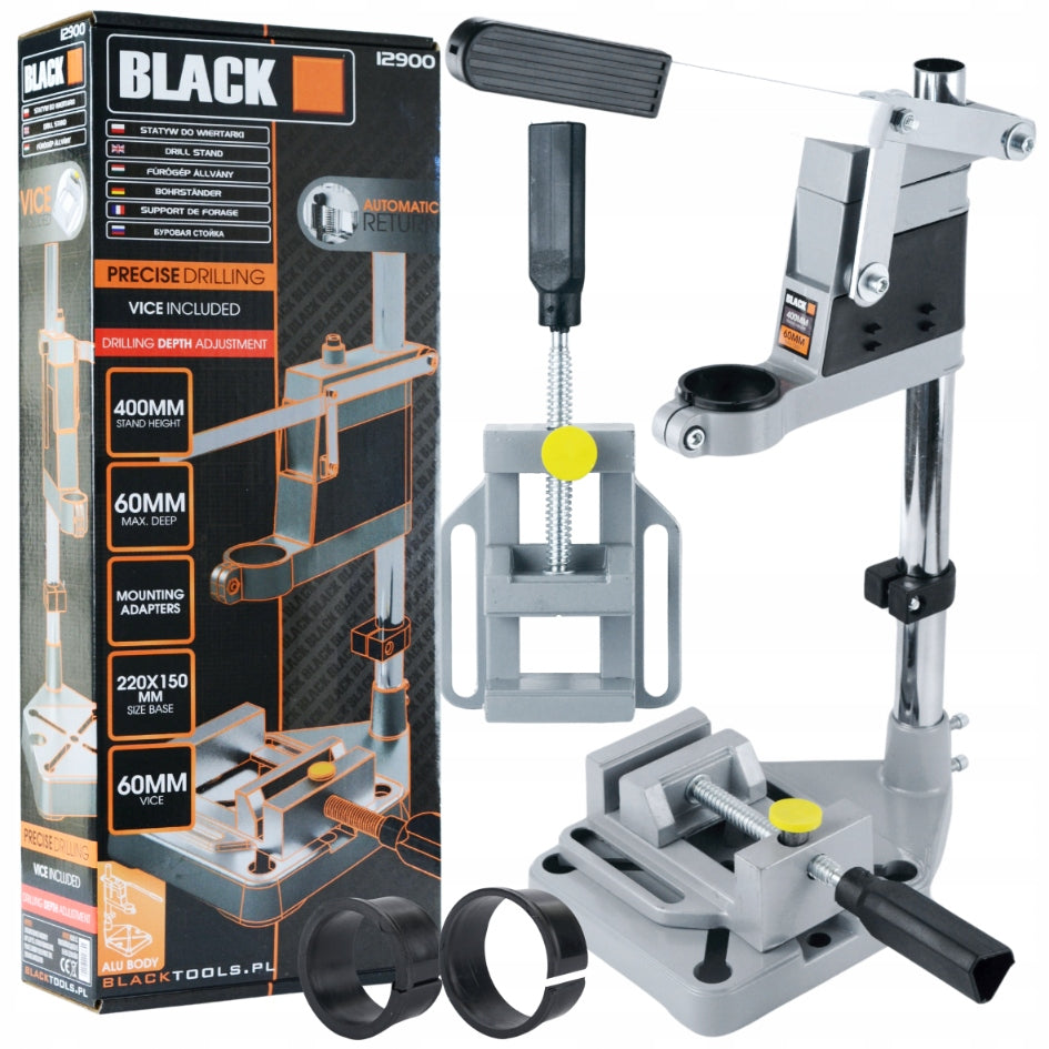 STAND TRIPOD HOLDER FOR TABLE DRILL 400MM WITH VICE BLACK PROMO