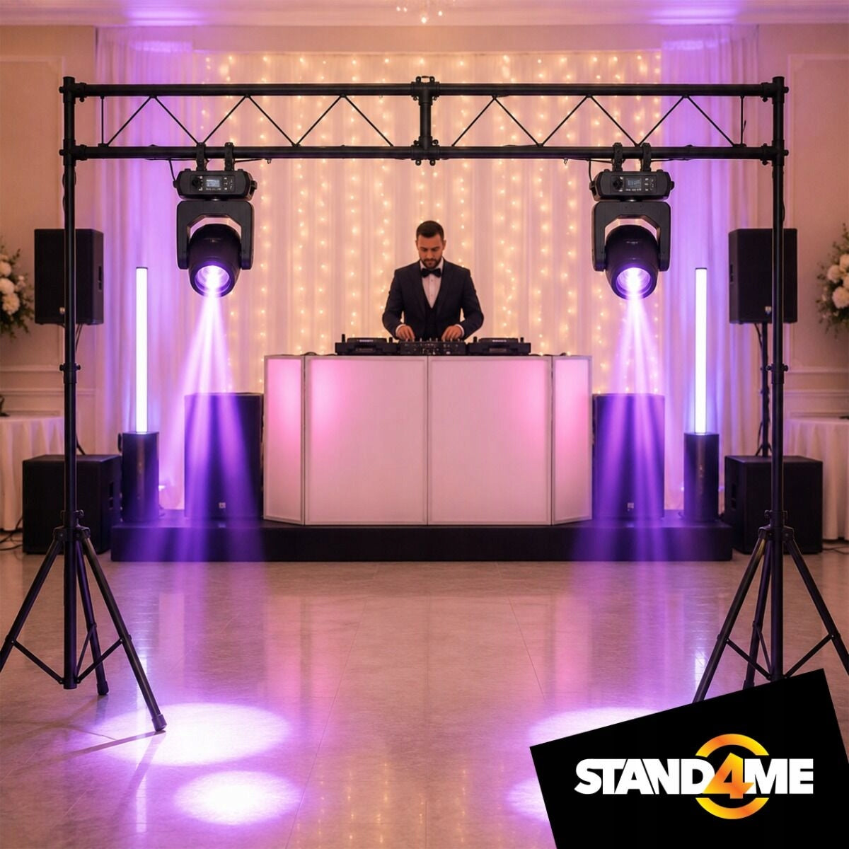 STAND4ME LTS 1 LIGHT RAMP DJ GATE 100 KG 300 CM 240-400 CM Model RAMPA OŚWIETLENIOWA KRATOWNICA BRAMA STATYW DLA DJ