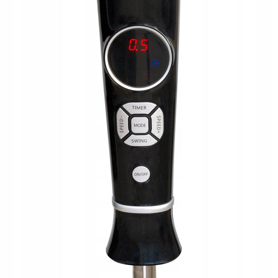 STANDING FAN FLOOR FAN OSCILLATION REMOTE CONTROL VO2428 BLACK POWERFUL Dominant color black