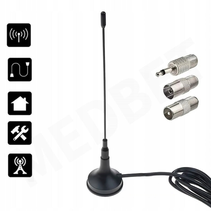 STANDING FM RADIO ANTENNA WITH MAGNET FOR RADIO TOWER CINEMA PHONE+4 TIPS