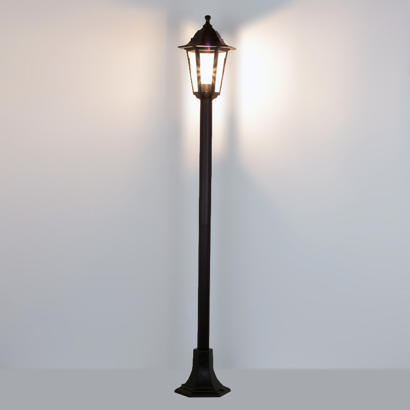 STANDING LAMP LANTERN OUTDOOR FOR LED GARDEN POST E27 BLACK 120cm Packaging status original