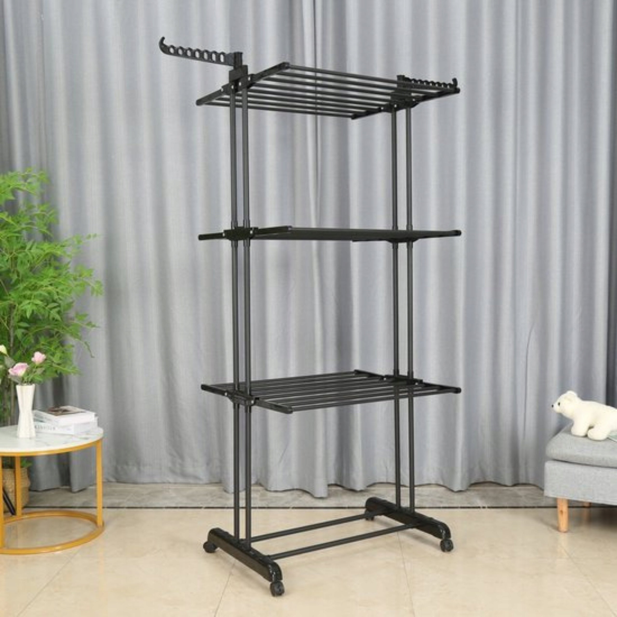 STANDING VERTICAL LAUNDRY DRYER FOLDING BLACK FOR LAUNDRY CLOTHES XXL Brand no brand