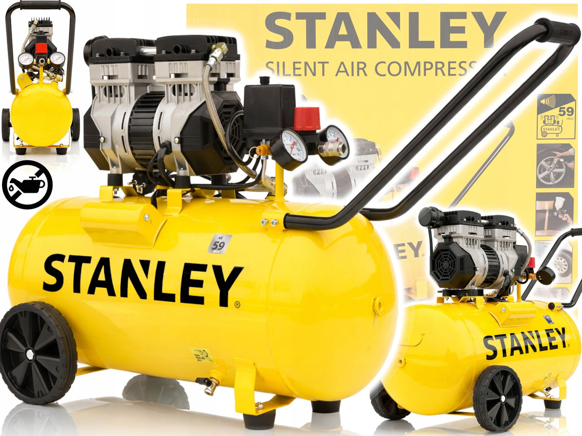 STANLEY COMPRESSOR OIL-FREE air compressor 50L 59dB MUTED quiet
