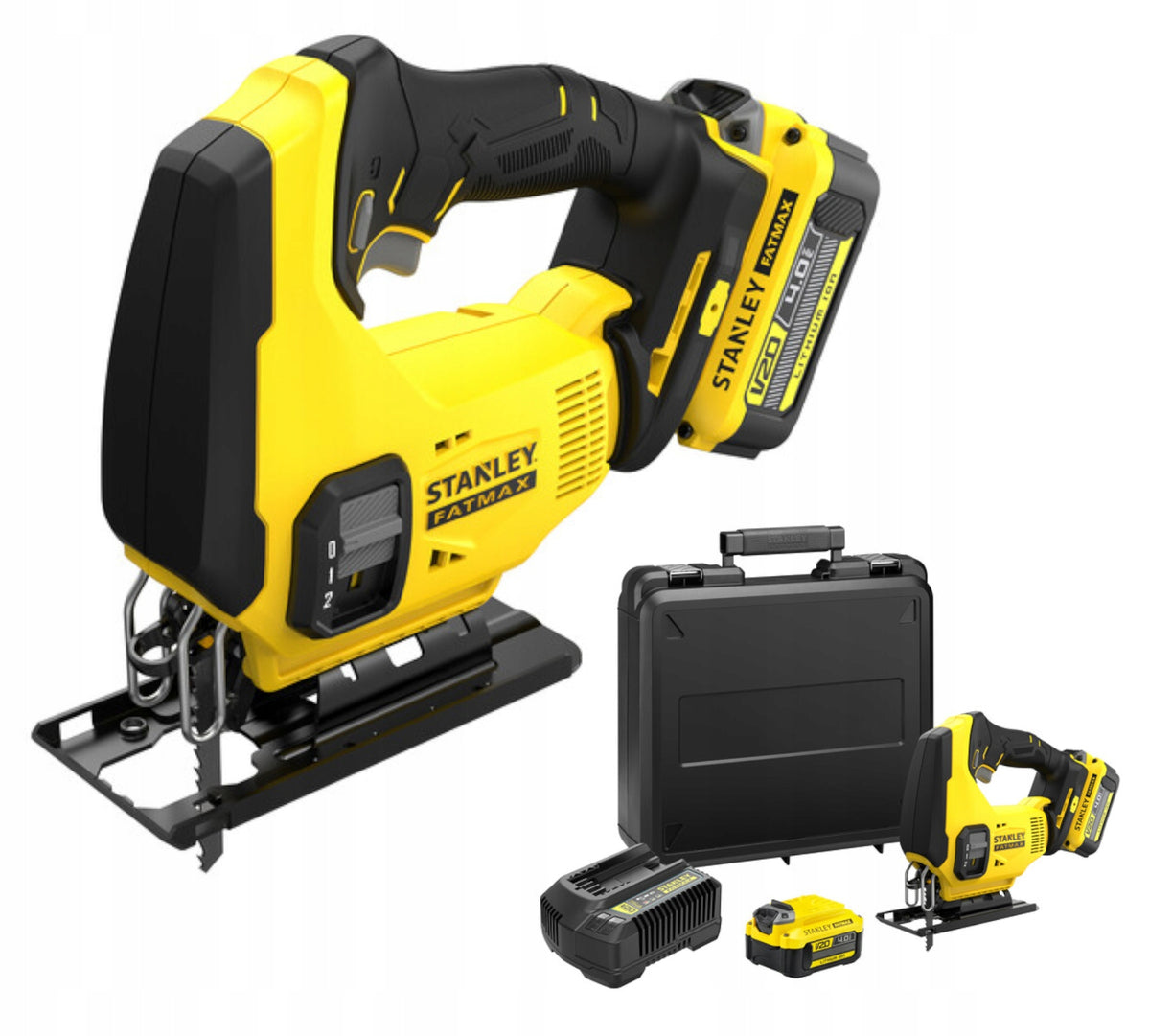 STANLEY JIGSAW 18V V20 2x4,0Ah SFMCS600M2K-QW