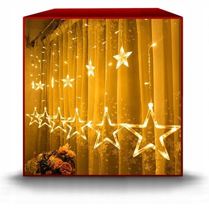 STARS LED Light CURTAIN Lights Christmas Tree Window Garland