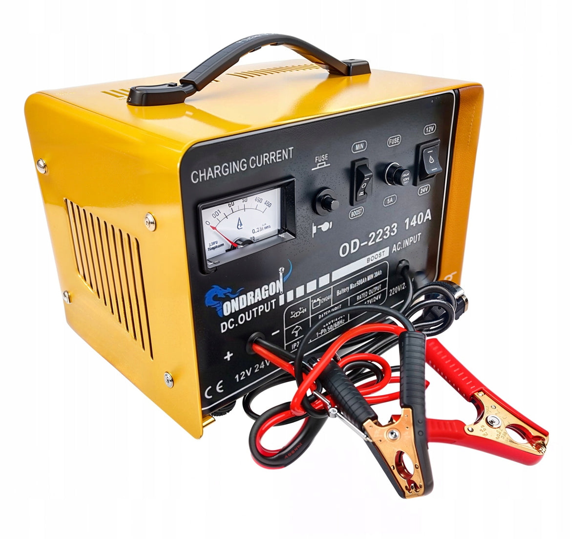 START 12/24V CAR RECTIFIER WITH START FOR CHARGING POWERFUL 140A Model OD2233