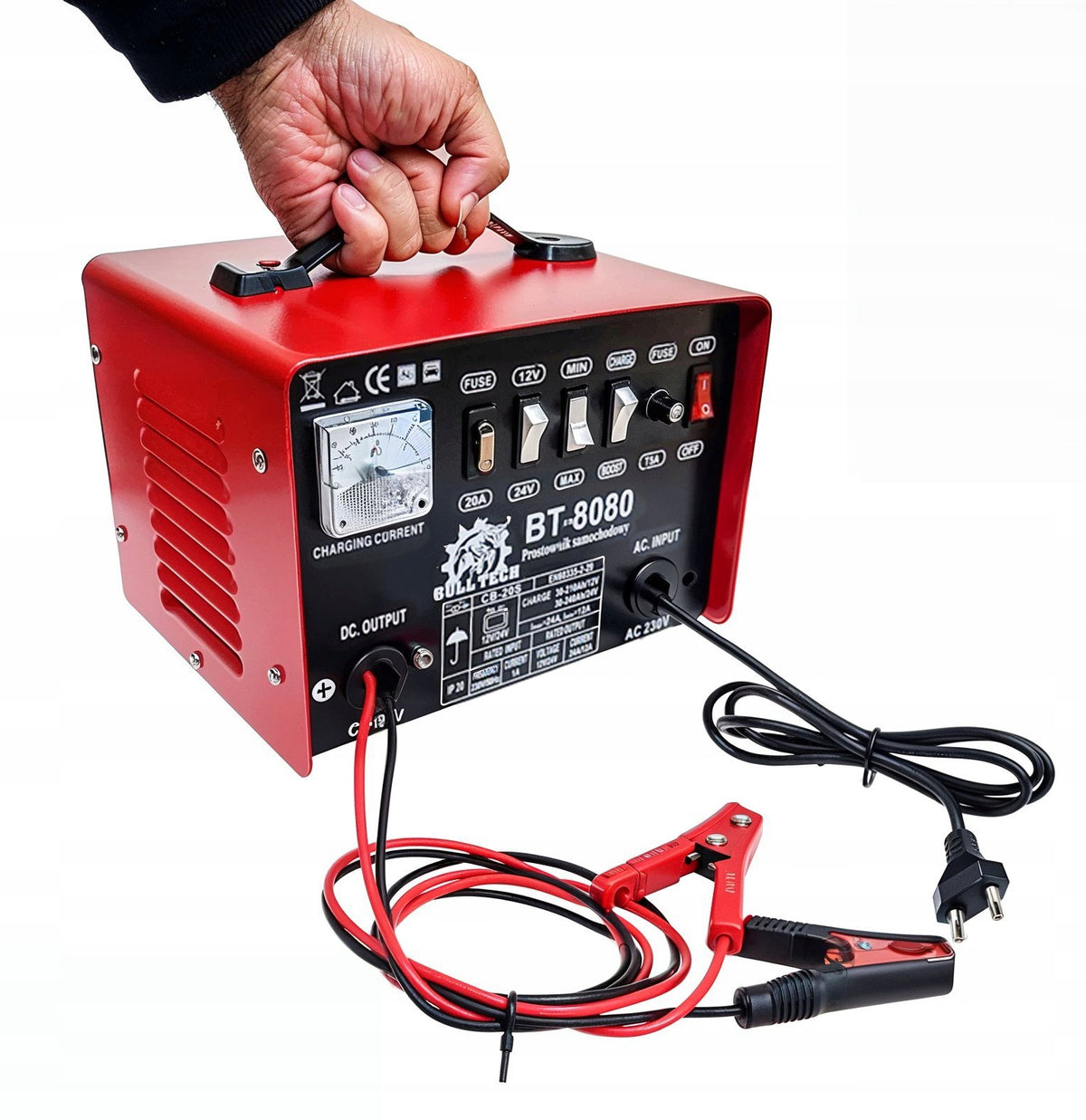 START 12/24V CAR RECTIFIER WITH START FOR CHARGING POWERFUL 24A Manufacturer's catalog number BT8080
