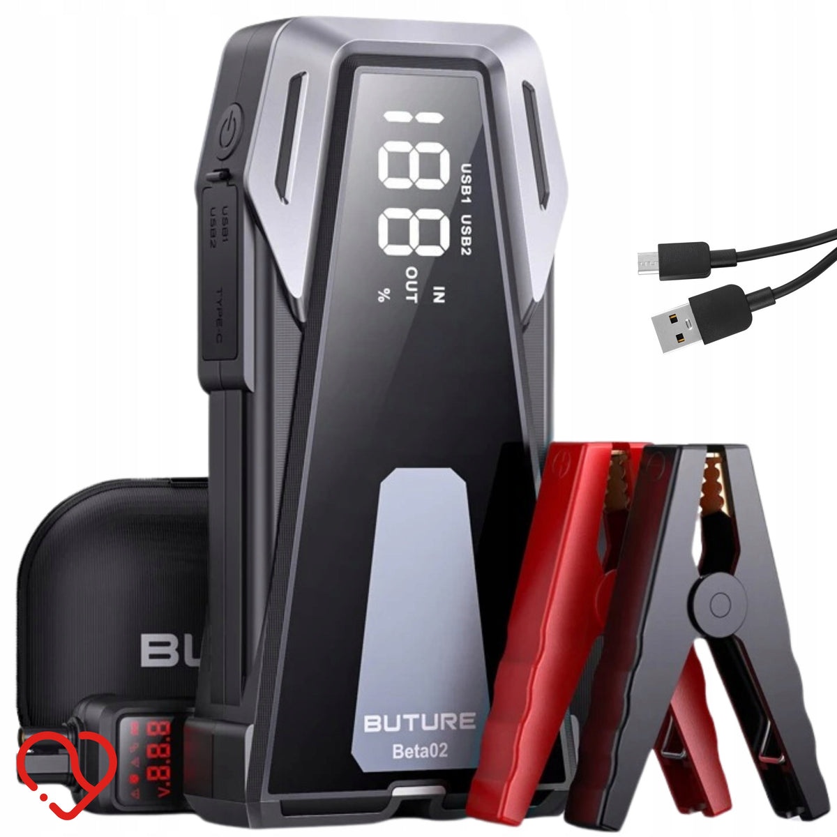 START-UP DEVICE FOR CAR START JUMP STARTER POWERBANK 12V 2500A