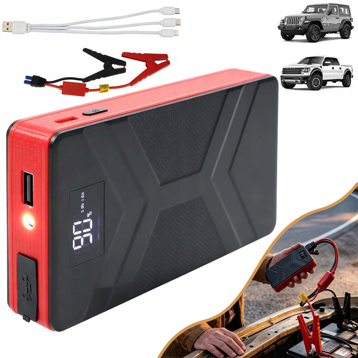 START-UP DEVICE, PORTABLE START-UP DEVICE 30000MAH