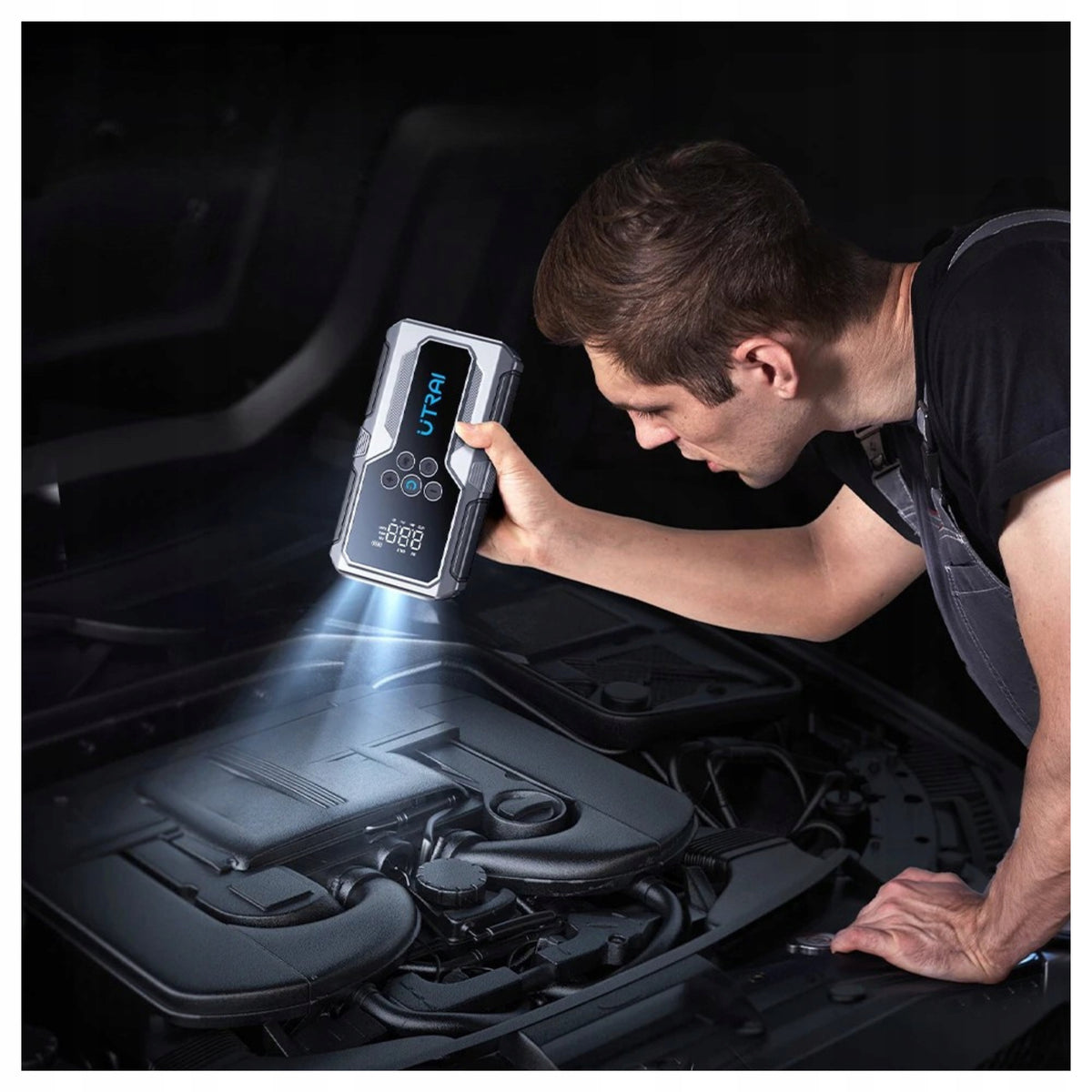 STARTER DEVICE WITH BUSTER PUMP FOR STARTING THE CAR TO THE BATTERY Brand FUMO