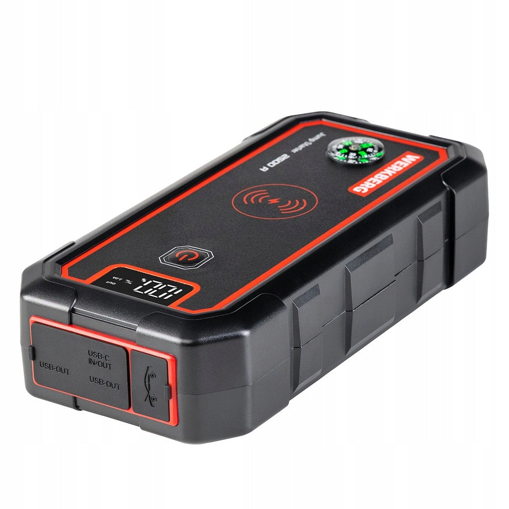 STARTING DEVICE POWERBANK Booster 2500A 23800mAh induction charger Manufacturer code MTP007243