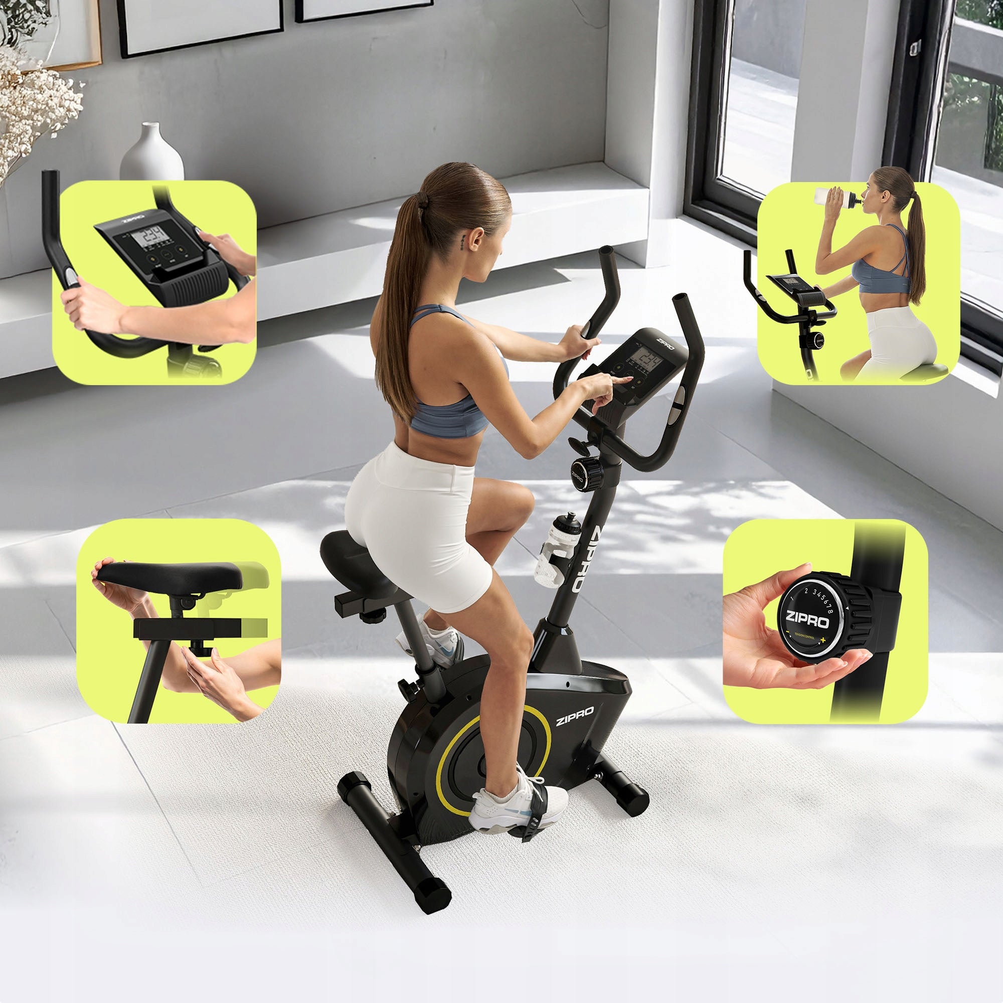STATIONARY BIKE EXERCISE BIKE Magnetic BOOST GOLD - ZIPRO Manufacturer code 5944584