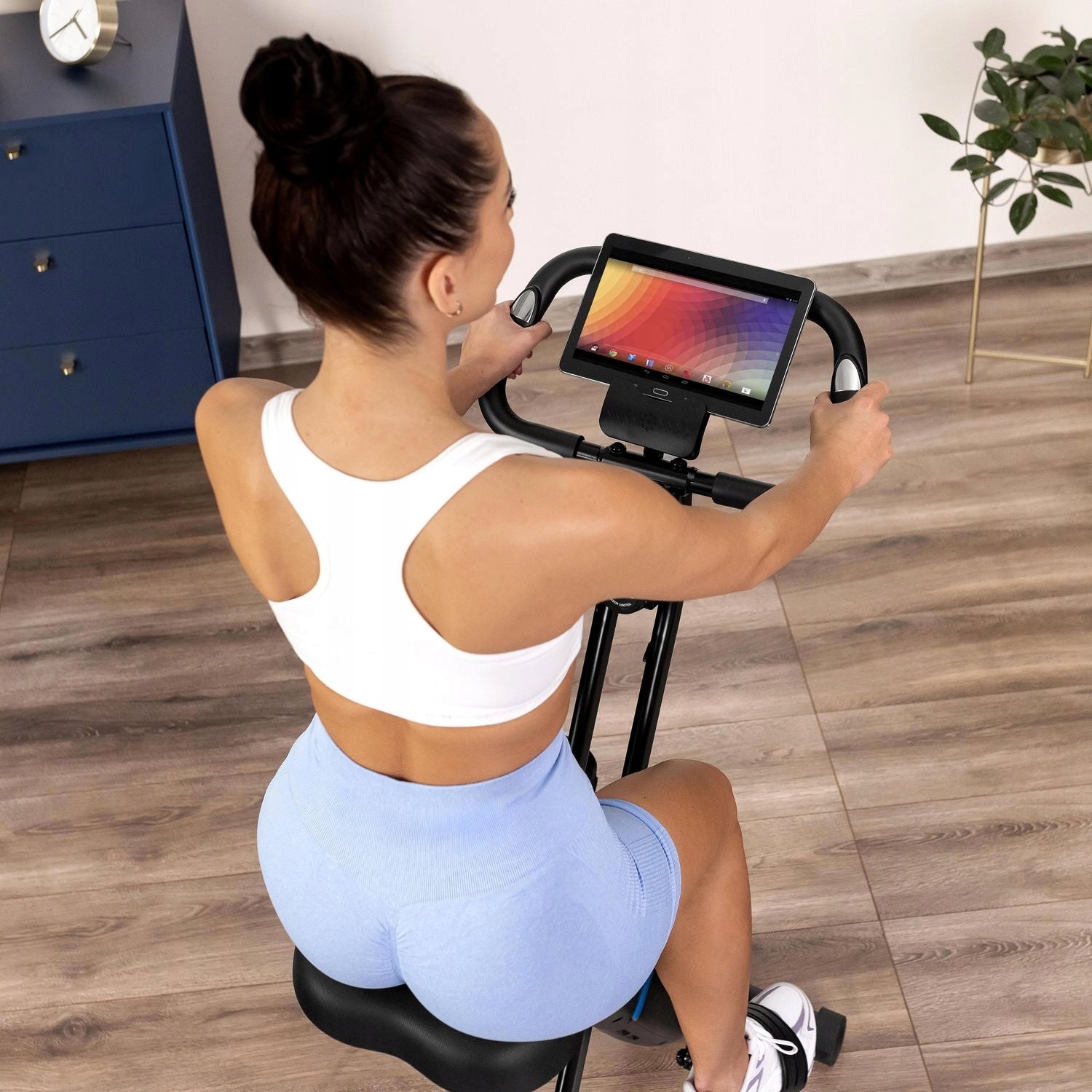 STATIONARY BIKE FOLDING MAGNETIC EXERCISE BIKE UP TO 120 KG GYMTEK Manufacturer code G-66974