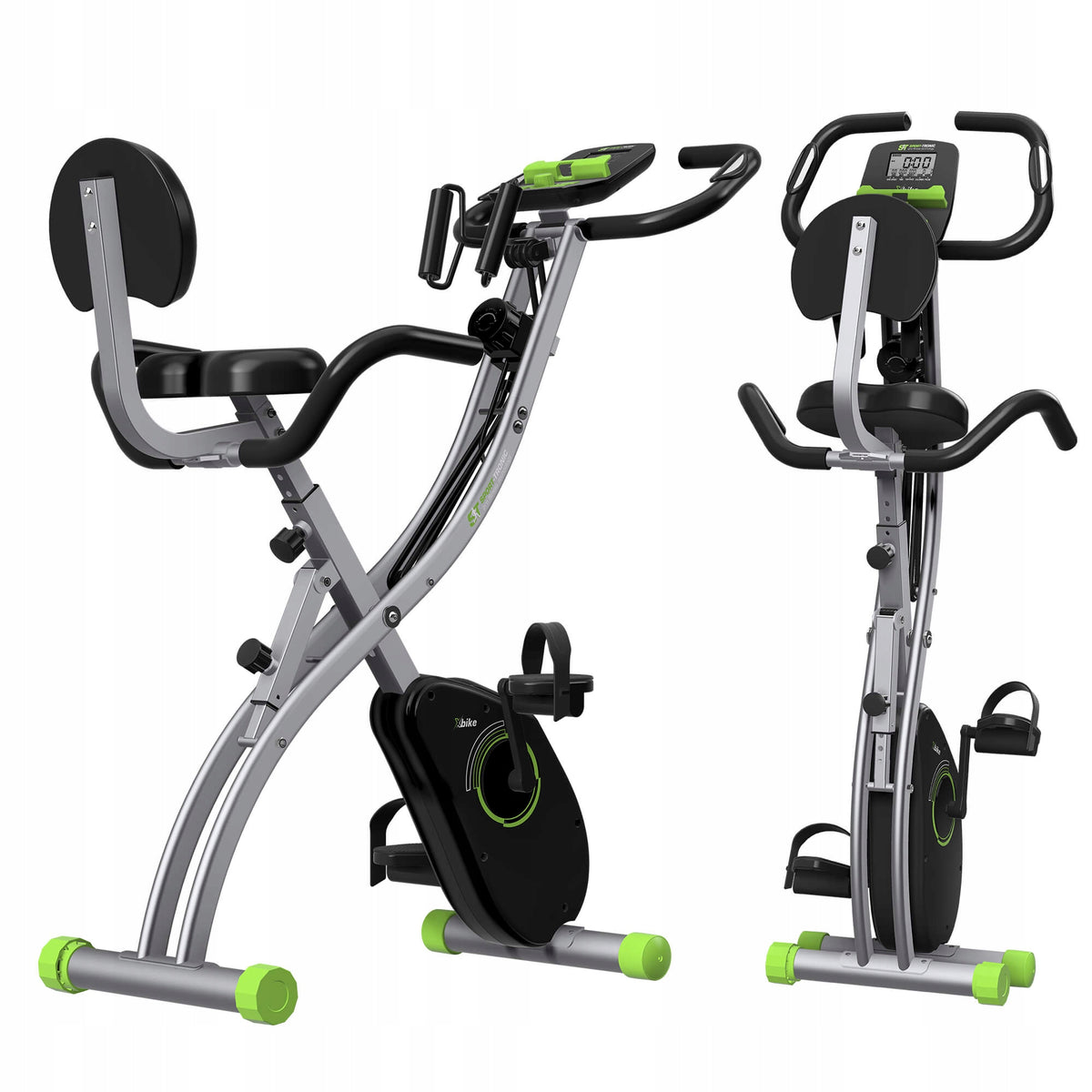 STATIONARY BIKE HOME EXERCISE BIKE MAGNETIC EXERCISE + EXPANDER Manufacturer code ST-X6 GREEN ROWER STACJONARNY MAGNETYCZNY