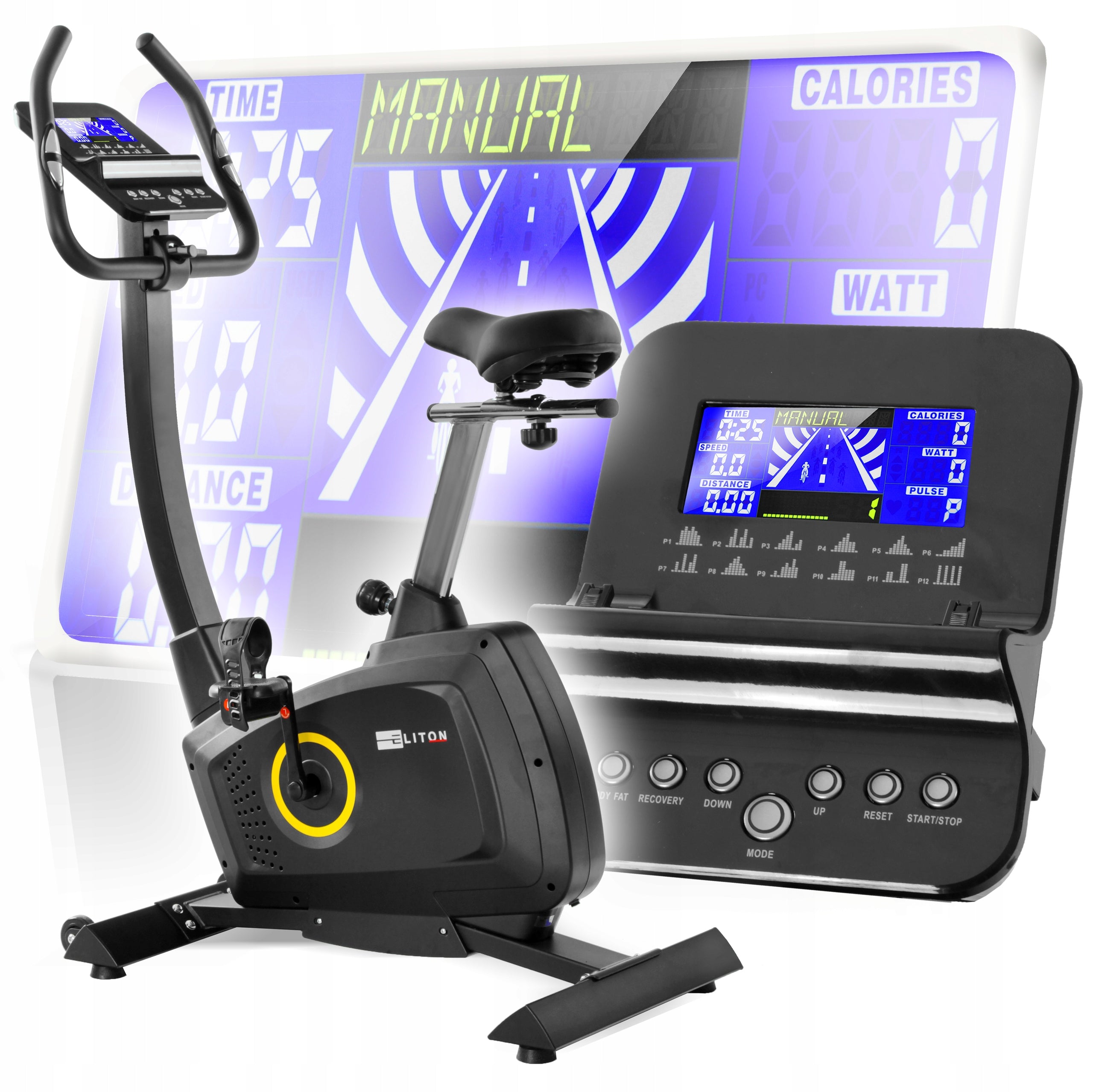 STATIONARY EXERCISE BIKE GALAXY max 150kg Corciano ELECTROMAGNETIC