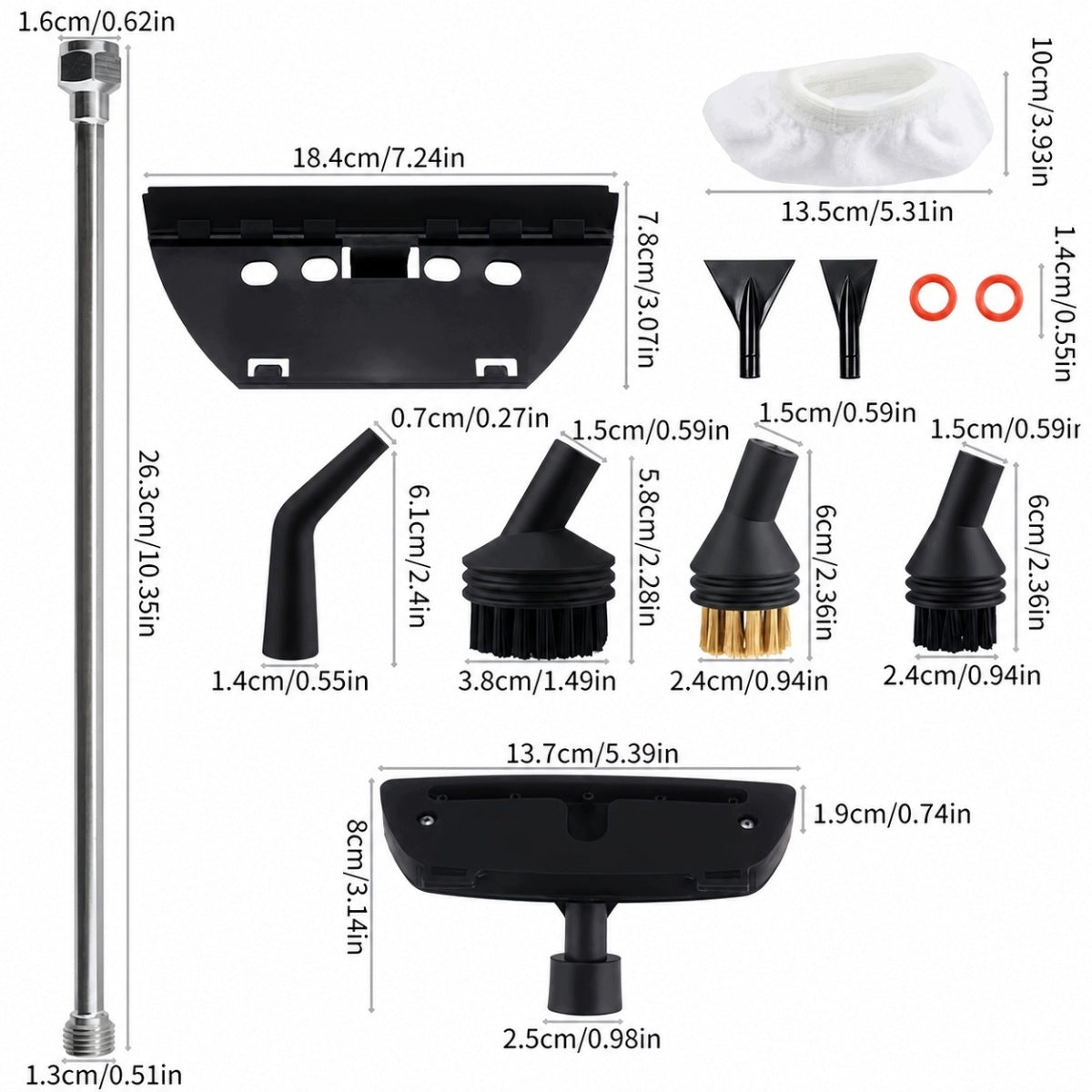 STEAM CLEANER 2500W FOR CLEANING 2M STEAM HOSE Power 2500 W